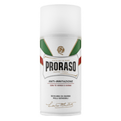Пена для бритья с экстрактом зеленого чая для чувствительной кожи Proraso Shaving Foam, 300 мл