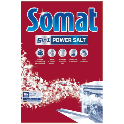 Сіль для посудомийної машини Somat 3-ї дії, 1,5 кг