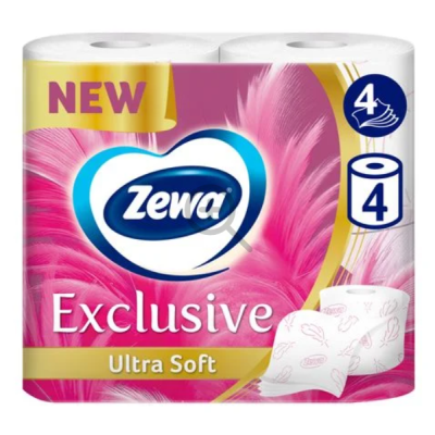 Туалетний папір Zewa Ultra Soft Exclusive, 4 шари, 4 рулони
