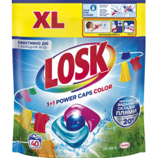 Капсули для прання Losk Power Caps Color 3+1, 40 шт