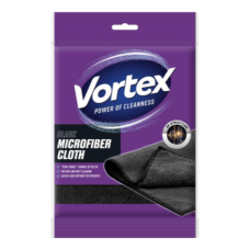 Серветка з мікрофібри чорна Vortex Black Microfiber Cloth, 30×50 см, 1шт