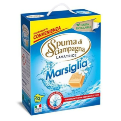 Пральний порошок Spuma di Sciampagna Марсельське мило, 92 прання, 4,14 кг