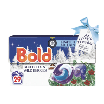 Капсули для прання універсальні Bold Mrs Hinch Bluebells & Wild Berries Alpine Escape 3в1, 29 шт
