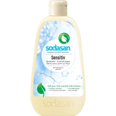 Органічний рідкий засіб-концентрат для миття посуду Sodasan Sensitive, 0.5 л