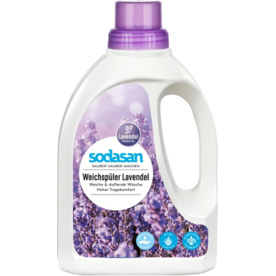 Екологічний пом’якшувач для білизни з лавандою Sodasan Fabric Softener 750 мл
