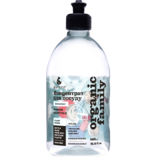 Натуральний рідкий засіб для миття посуду Purenn Organic Family Winter Fairytale Sensitive неароматизований з яблуком, 0,5 л