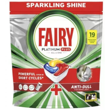 Капсули Fairy Platinum Plus Лимон для посудомийних машин, 19 шт