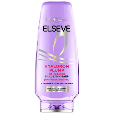 Бальзам-филлер L'Oréal Paris Elseve Hyaluron Plump для волос, нуждающихся в увлажнении и объёме, 200 мл