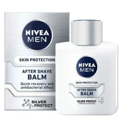 Бальзам після гоління NIVEA MEN Срібний захист з антибактеріальним ефектом, 100 мл