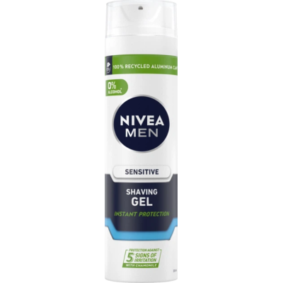 Гель для гоління NIVEA MEN Instant Protection для чутливої шкіри, 200 мл