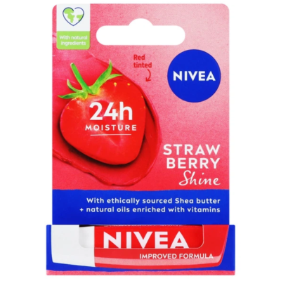 Бальзам для губ NIVEA Фруктовое Сияние Клубника, 4,8 г