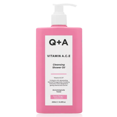 Вітамінізована олія для душу Q+A Vitamin A.C.E Cleansing Shower Oil, 250 мл
