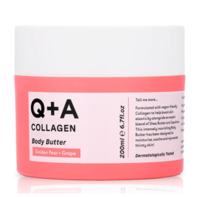 Зволожуючий баттер з колагеном Q+A Collagen Body Butter, 200 мл