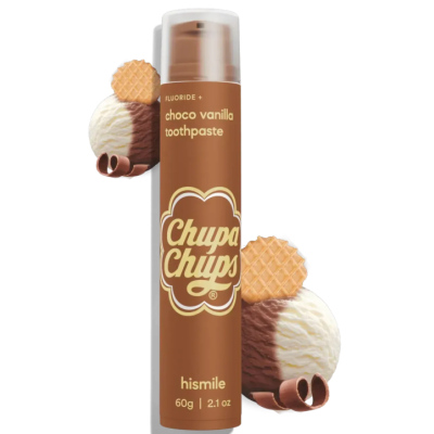 Зубна паста зі шоколадно-ванільним смаком Hismile Chupa Chups Choco Vanilla Toothpaste, 60 г