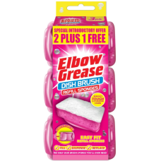 Змінні насадки для миття посуду Elbow Grease Pink – 3 шт
