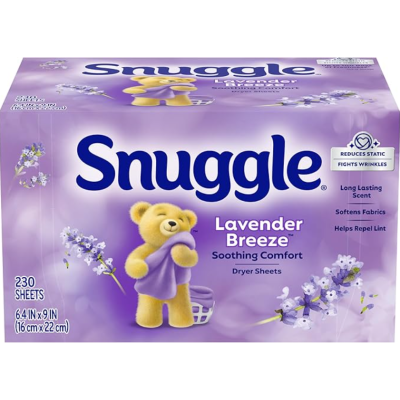 Серветки для сушильної машини Snuggle Lavender & Vanilla Orchid, 230 шт