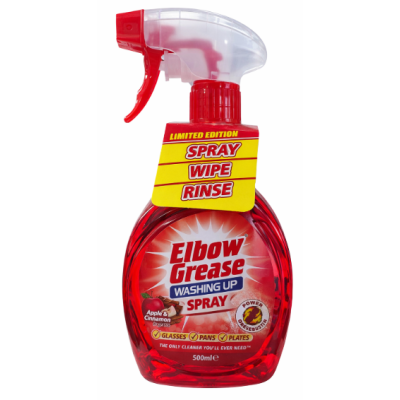 Засіб для миття посуду Elbow Grease Washing Up Spray Apple & Cinnamon, 500 мл