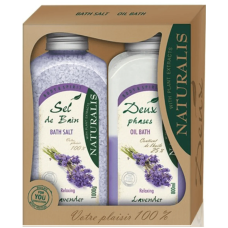  Набір Naturalis Lavender: сіль для ванни 1000 г + піна 800 мл
