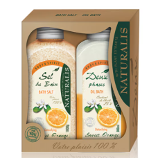 Набір Naturalis Orange: сіль для ванни 1000 г + піна 800 мл