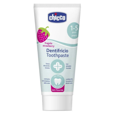 Chicco дитяча зубна паста без фтору Полуниця 50 мл (1–5 років)