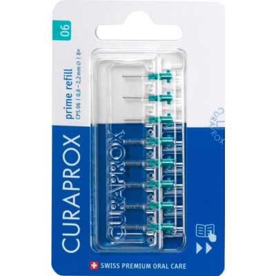 Curaprox CPS Prime d 0.6 мм Бірюзові міжзубні йоржики 8 шт