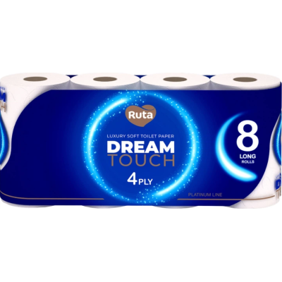 Ruta Dream Touch Туалетний папір 4 шари 8 рулонів