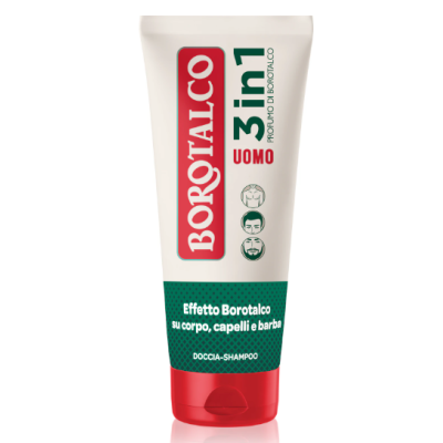 Чоловічий гель для душу Borotalco MEN 3 in 1 Unique Scent of Borotalco 200 мл