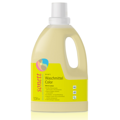 Рідкий засіб для прання Sonett Color Mint & Lemon для кольорових тканин 1,5 л