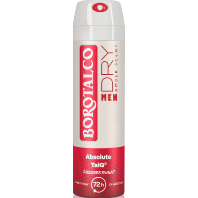 Дезодорант-спрей Borotalco MEN Dry Amber 72 год 150 мл