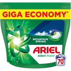 Капсули для прання Ariel Pods All-in-1 Mountain Spring 70 шт
