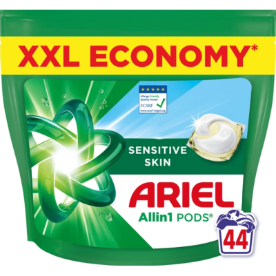 Капсули для прання Ariel Pods All-in-1 Sensitive Skin 44 шт