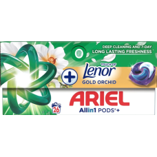 Капсули для прання Ariel Pods All-in-1 + Touch of Lenor Золота орхідея 26 шт