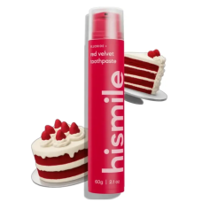 Зубна паста Hismile Red Velvet зі смаком торта Червоний Оксамит, 60 г