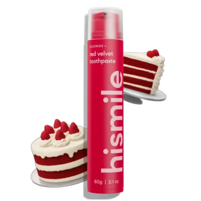 Зубна паста Hismile Red Velvet зі смаком торта Червоний Оксамит, 60 г