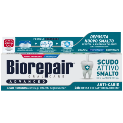 Зубная паста Biorepair Pro Scudo Attivo Полная защита, 75 мл