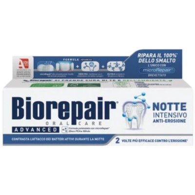 Зубна паста Biorepair Intensivo Notte нічна проти ерозії емалі, 75 мл