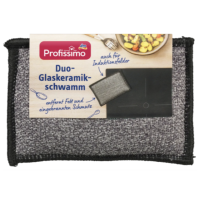 Губка для склокерамічних та індукційних плит Profissimo Duo-Glaskeramik-Schwamm 1шт