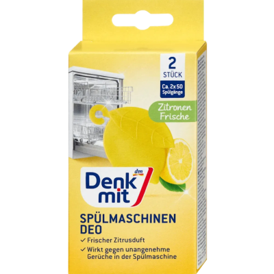 Освіжувач для посудомийної машини DenkMit Lemon Fresh 2в1, 2 шт