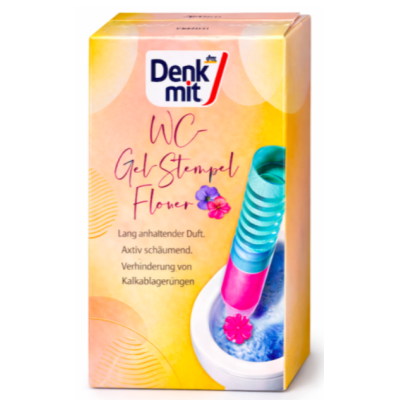 Гелевий штамп для унітаза Denkmit WC Gel Stempel Flower, 75 мл (12 штампів)