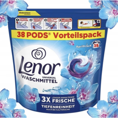 Капсули для прання Lenor Aprilfrisch універсальні, 38 шт