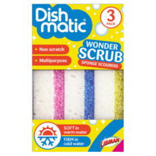 Губки Dishmatic Wonder Scrub Sponge Scourers, 3 шт