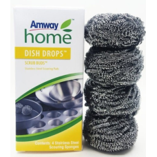 Губки металеві для чищення Amway DISH DROPS Scrub Buds, 4 шт