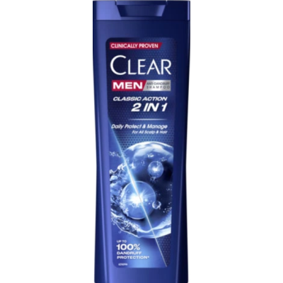 Шампунь 2в1 для чоловіків проти лупи Clear Active Sport Care, 360 мл
