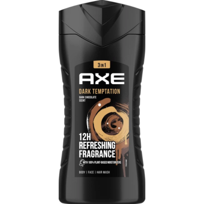 Чоловічий гель для душу AXE Dark Temptation, 400 мл