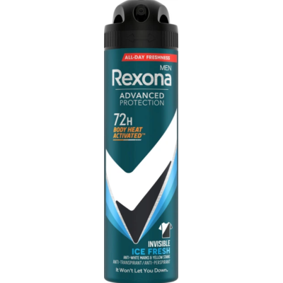 Чоловічий антиперспірант-спрей Rexona Ice Fresh 72h, 150 мл