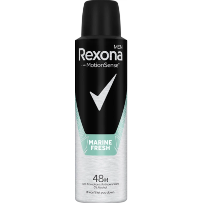 Чоловічий антиперспірант-спрей Rexona Marine Fresh 48h, 150 мл