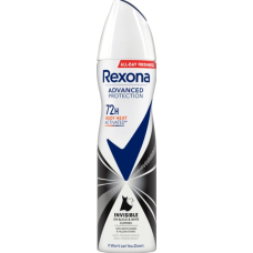 Жіночий антиперспірант-спрей Rexona Invisible Black & White 72h, 150 мл