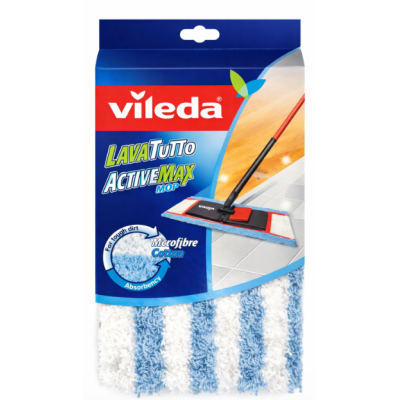 Моп для швабри Vileda ActiveMax з мікрофіброю та бавовною, 1 шт
