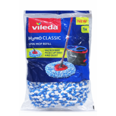 Моп для швабри Vileda H2prO Spin мікрофібра, 1 шт