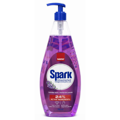 Рідина для миття посуду Sano Spark Lavanda, 700 мл